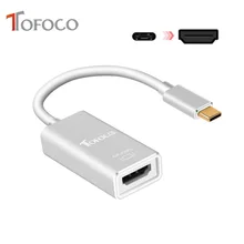 TOFOCO USB C to HDMI Adapter 4K Resolution USB 3.1 Type C to HDMI Adapter For Galaxy S8 Plus for MacBook Pro for Chromebook Pixe