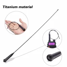 ABBREE AR-776 Титан SMA-Female 144/430 MHz двухдиапазонный светильник гибкая антенна для Baofeng UV-5R UV-XR рация