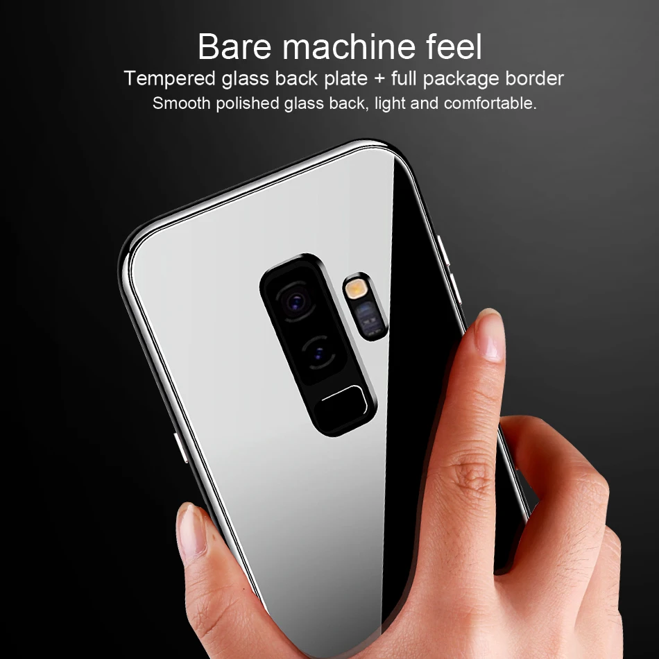 Магнитный чехол для samsung Galaxy S8 Plus чехол на магните Стекло задняя крышка для samsung S9 S8 Plus Note 8 9 Аксессуары для мобильных телефонов