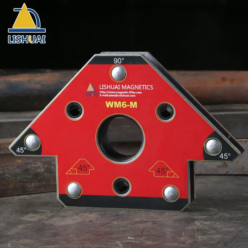 Billige Zwei stücke Pack Pfeil Magnetische Schweißen Halter Neodym Magnet Schweißen Clamp Kleine Größe WM6 S