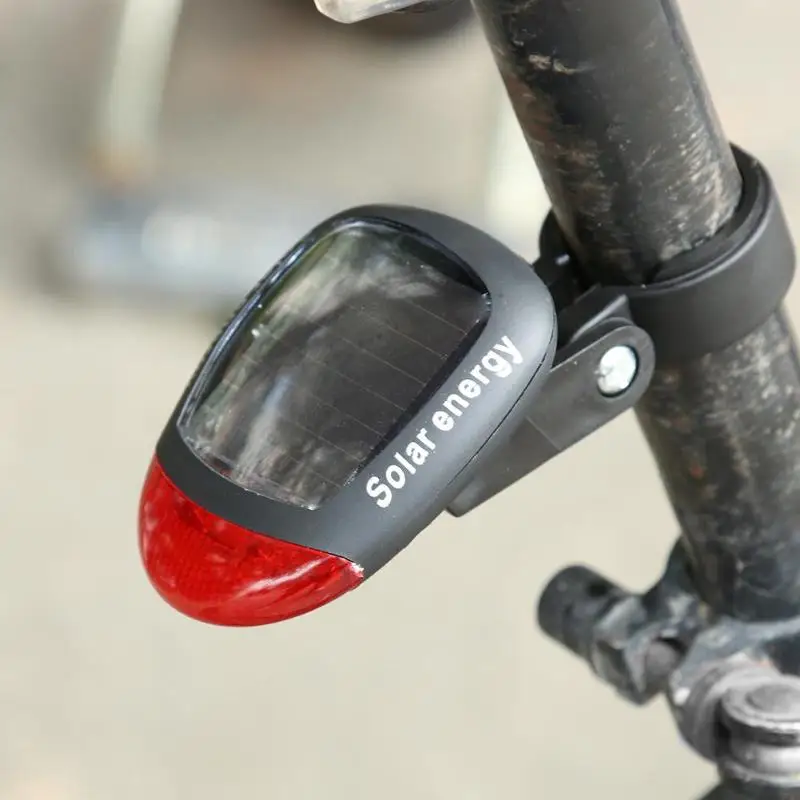 Bike Light Solar Powered LED Rear Flashing Tail Light