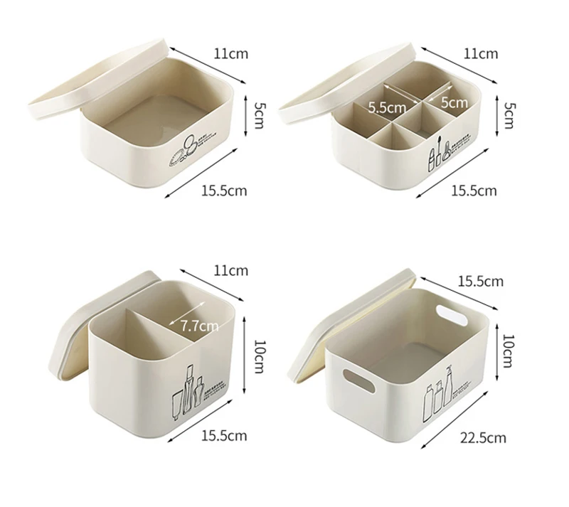 Портативный туалетный столик, косметическая коробка для хранения косметики, пластиковая коробка-органайзер для ювелирных изделий, коробка-органайзер для средств по уходу за кожей