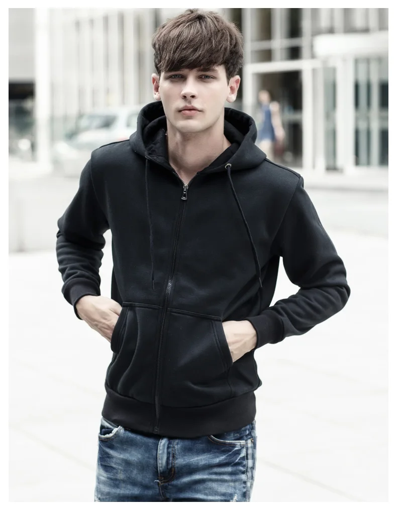 Men's hoodie with hood sweatshirt hip hop Hoody Hoodie Men zipper Casual Cotton pullover mens hoodies and sweatshirts 455