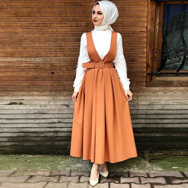 Кафтан abaya Femme мусульманское платье на бретелях Турция Абая для женщин Caftan Пакистан Оманская одежда мусульманская одежда для Дубай одежда