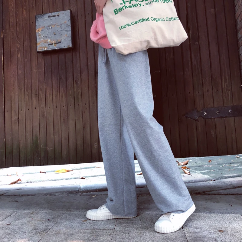 

summer women thin loose pants lady casual elastic waist pants wide leg pants womens pants