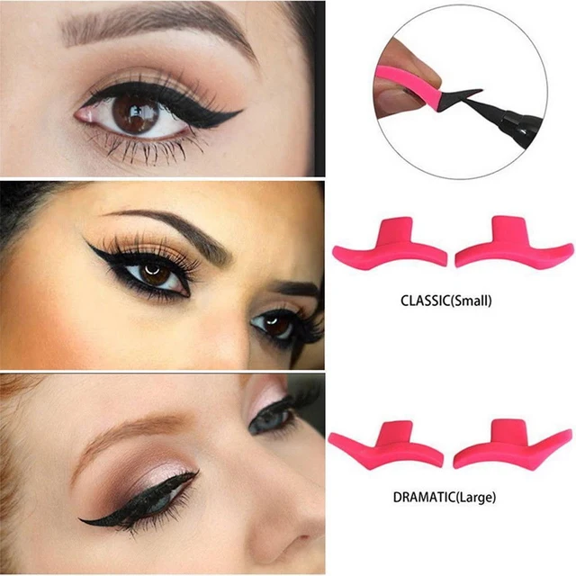 Cheap ELECOOL 2PCS  Makeup Eyeliner Wing Stamps Easy to Makeup Plastic  Eyeliner Guide Stamp Cat Eye Beauty Cosmetic Tools