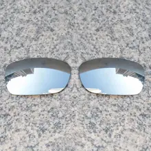 Groothandel E.O.S Gepolariseerde Verbeterde Vervanging Lenzen voor Oakley Fives Squared Zonnebril-Silver Chrome Gepolariseerde Spiegel(China)