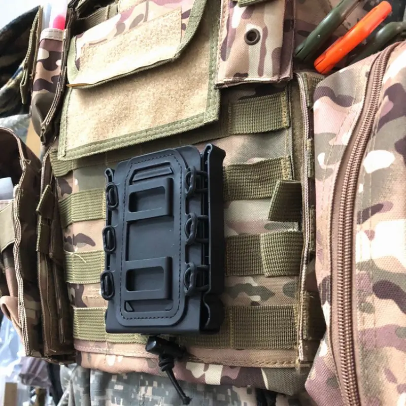 Открытый Molle тактический одиночный винтовка Mag сумка регулируемый ремень подсумок костюм для 5,56 мм/7,62 мм пуля