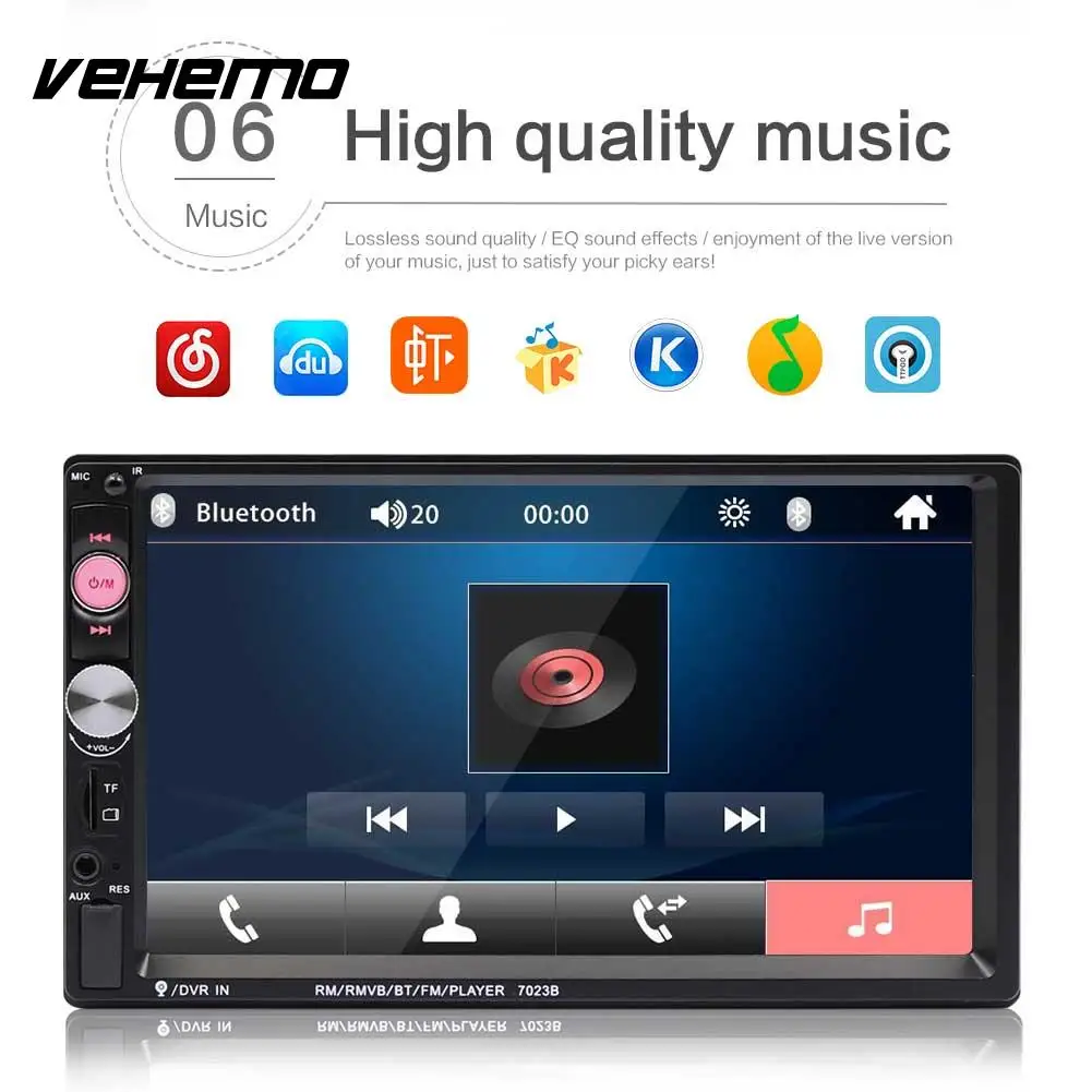 

Vehemo FM/USB/AUX 7inch Car MP5 Player Auto MP5 Player FM Radio MP5 Player Car Stereo MP5 Flexible Automotive