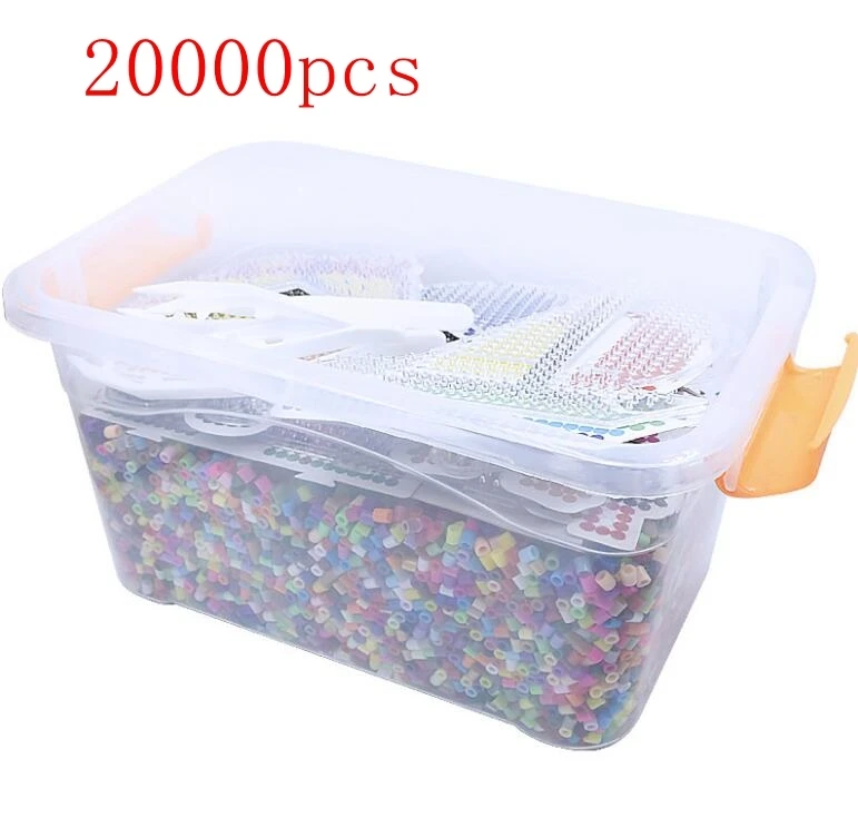 Смешанные Цветные перлер бусины 20000 шт. коробка набор из 5 мм Хама бусины для детей развивающая головоломка DIY игрушки предохранитель набор бисера