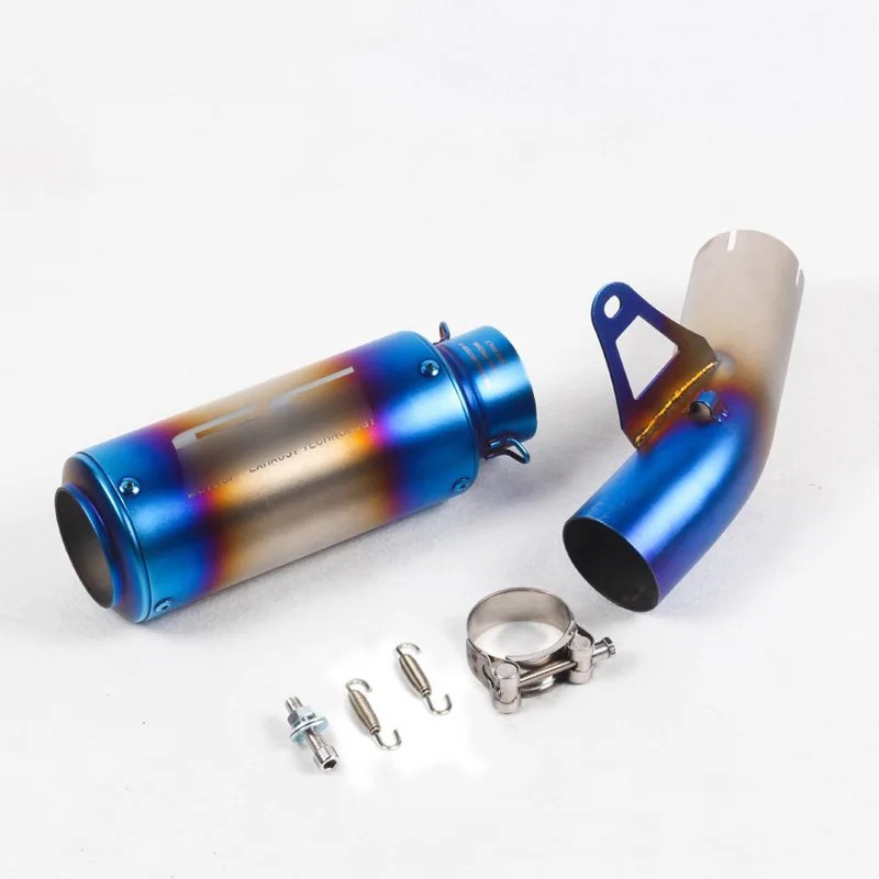 Глушитель выхлопной трубы для мотоцикла без шнуровки, глушитель, наконечник выхлопной трубы для BMW S1000RR - Цвет: I
