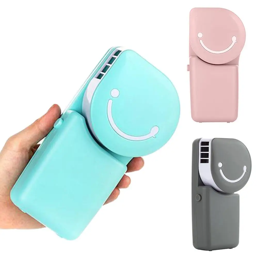 

Smile Face Portable Mini Air Conditioner USB Rechargeable Hand-held Cooling Fan