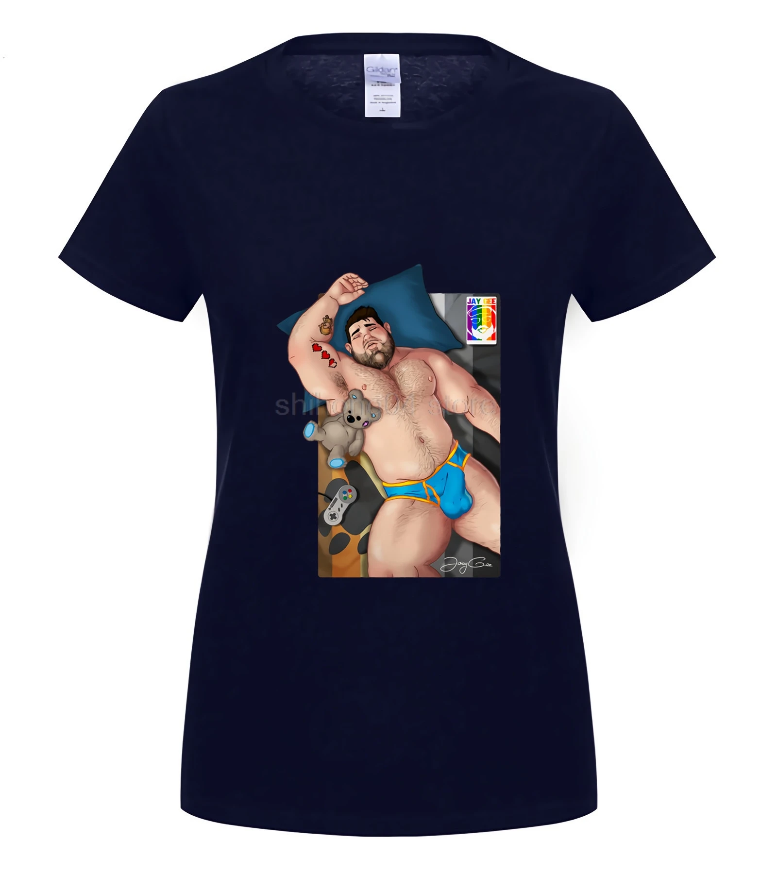 Clothing T shirt Daddy Bear Gay Shirt Printed T Shirts Geek Summer Youth T Shirt Humor Men Top - Цвет: S6