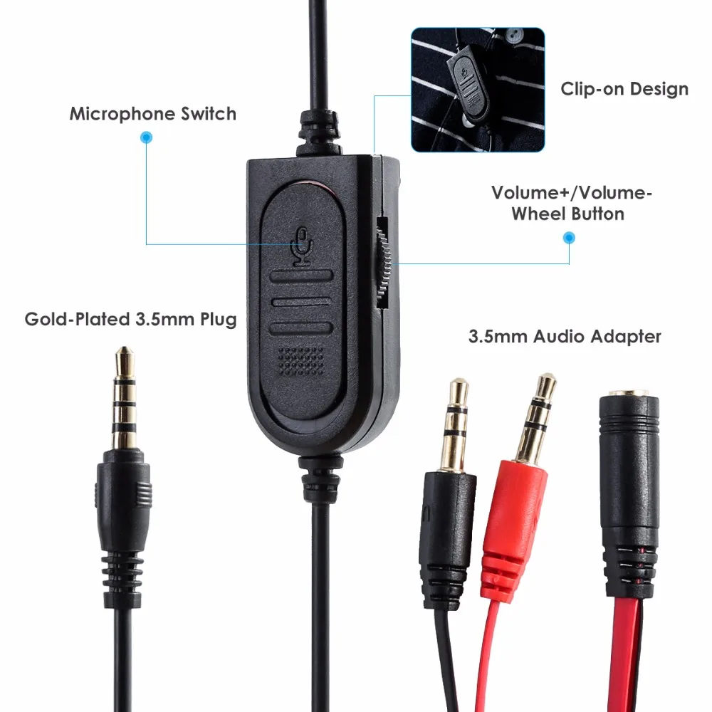 SOONHUA 3 5mm Wired Ergonomic Soft Pad Earphone Gaming Headset Super Low Bass Headphone With HD Microphone For PS4 Smartphone PC