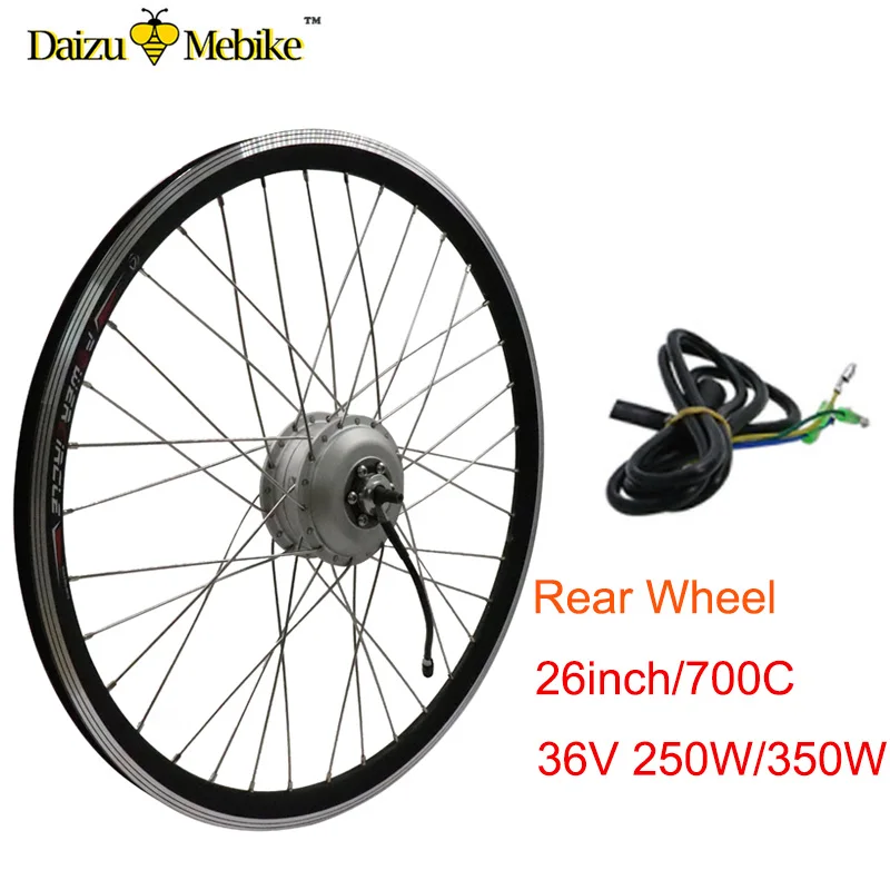 

36V rear motor wheel 36V 250W 350W electric bike kit 26inch 700C (28INCH) Rear hub motor wheel ebike bldc motor for mtb bike