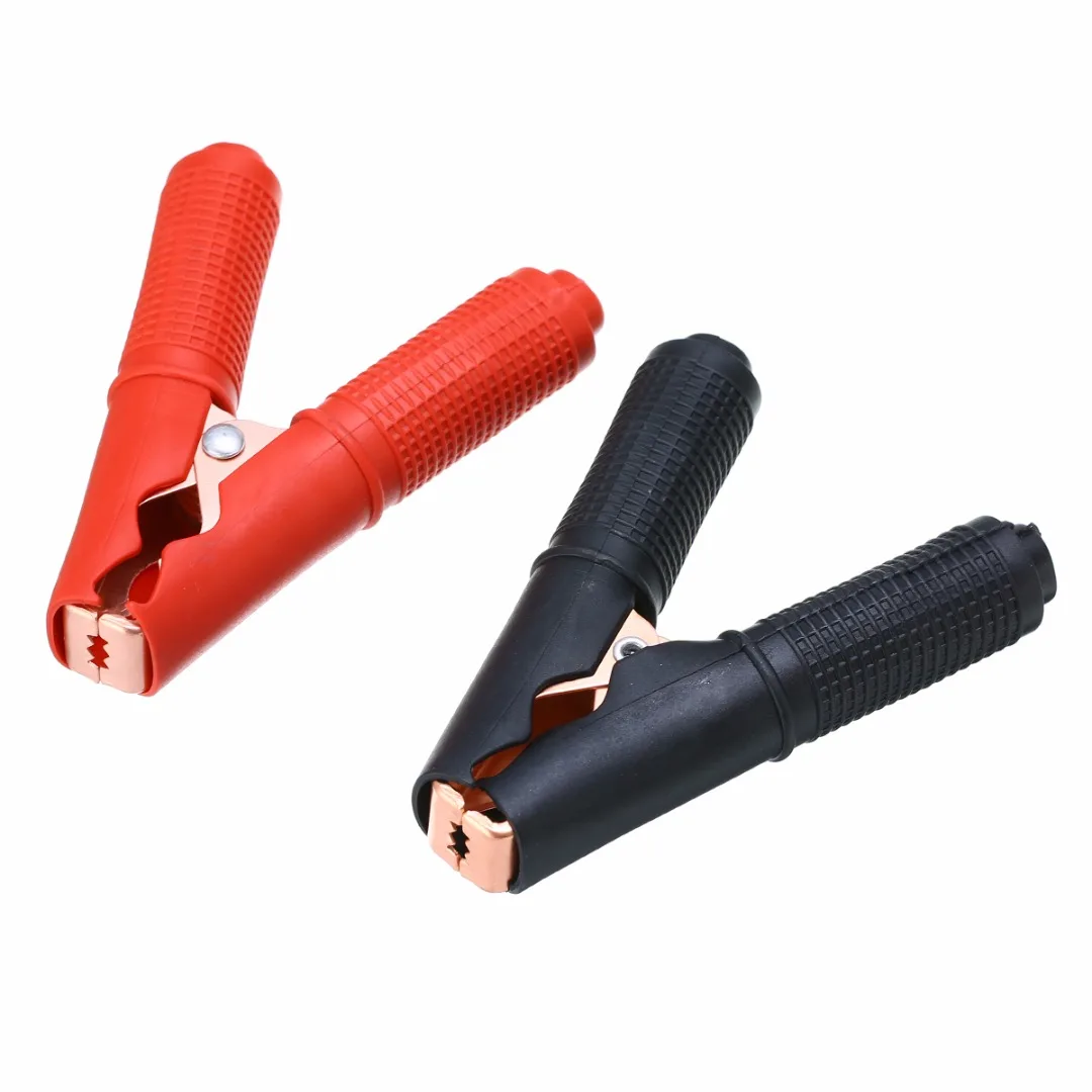 2pcs 100A Alligator Clamp Crocodile Booster Clip Red Black For Car Vehicle Battery Charger|alligator clamp|crocodile clipalligator crocodile clip |