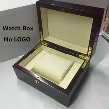 Top Quanlity Red Wood Watch Box Fashion Brand Watch Storage Boxes Watch Gift Case With Lock Can Customize LOGO P027