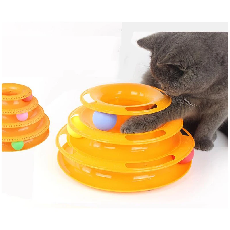 Новинка, забавные игрушки для кошек, кот, интеллект, сумасшедший диск с шариком Интерактивная развлекательная тарелка, игровой диск, вращающаяся игрушка для кошек, высокое качество