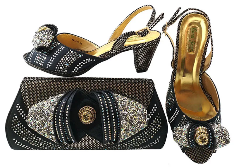 

Italian Shoes With Matching Bags Nigeria Wedding Shoes And Bag To Match Stones African Shoe And Bag MM1045