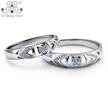 

1 Pc Real 925 Pure Sterling Silver Vintage Lovers' White Cubic Zircon Middle Finger Rings For Women Men Unisex Fashion Jewelry
