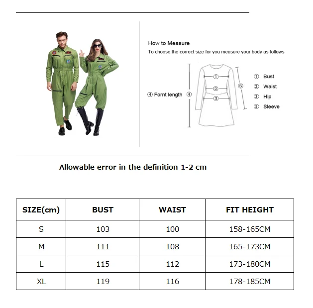 Парная Одежда Костюм Пилота Костюм Униформа Шарм шоу на сцене Косплей ночной клуб Вечеринка нарядное платье карнавал Хэллоуин