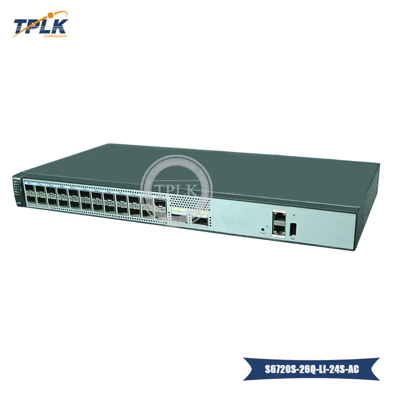 S6720-LI серии S6720S-26Q-LI-24S-AC коммутатор с 24x10GE SFP+ 2x40GE QSFP+ порты 24 порта 10 GE сетевой коммутатор