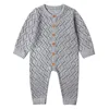 2019 Newborn baby boy rompers Toddler Jumpsuit Girls Candy Color Knitted Baby Clothes Infant Boy Overall Children Outfit Spring 1