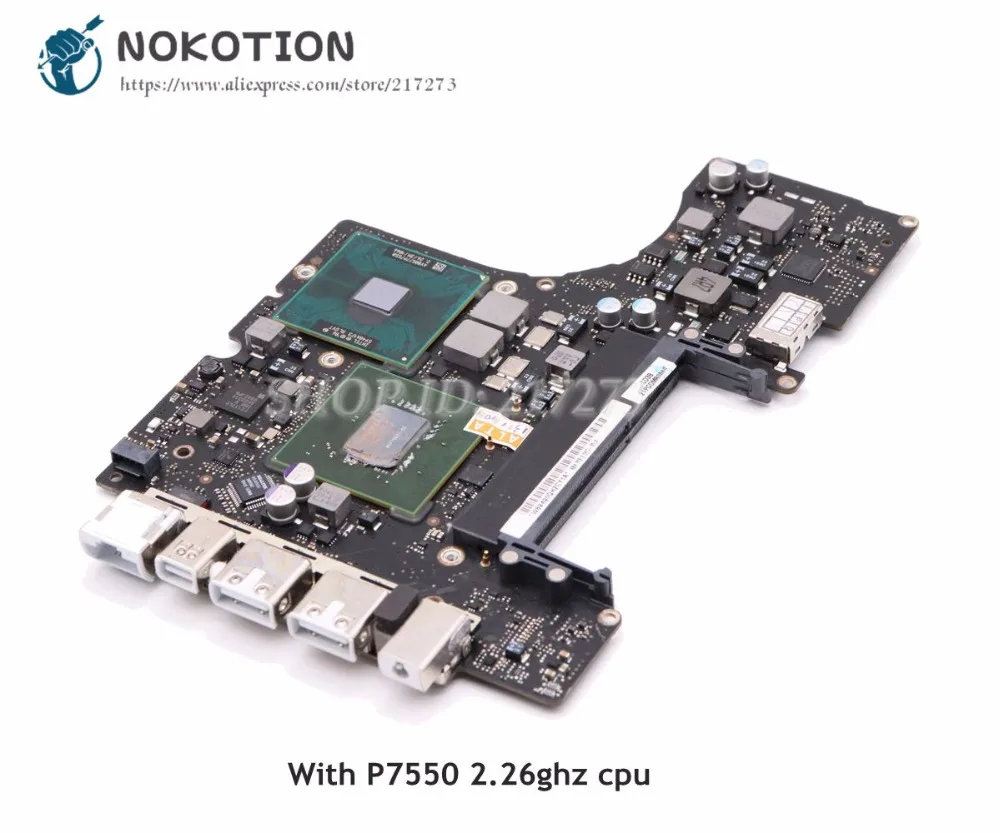 NOKOTION 820-2567-A лоджик борд для MacBook pro A1342 Материнская плата ноутбука 2009 год MCP79MXT-B3 DDR3 P7550 2,26 ГГц Процессор