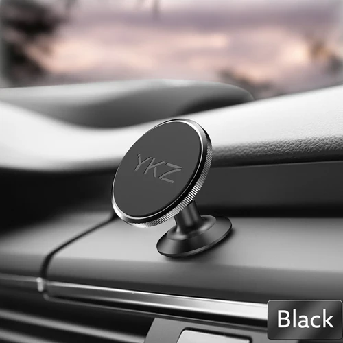 YKZ 2 Стильный Магнитный Автомобильный держатель Подставка для iphone X XR XS MAX samsung Xiamomi Air Vent gps универсальный автомобильный держатель для мобильного телефона - Цвет: Black Dashboard