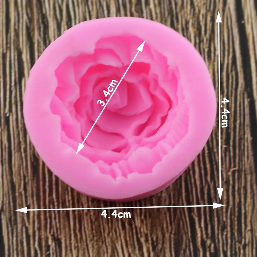 3D силиконовая форма в виде цветка розы помадка подарок украшение Шоколадное Мыло с запахом печенья Fimo Полимерная глина-смола формы для выпечки
