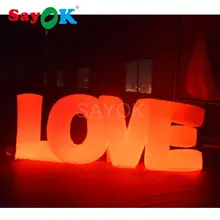 Пользовательское Освещение Надувной METRO письмо 1,2 м Высокое для вечерние украшения события