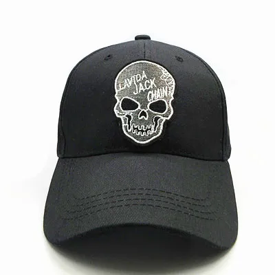 LDSLYJR personality skull embroidery cotton Baseball Cap hip-hop cap Adjustable Snapback Hats for men and women 277