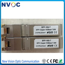 10 шт./лот, 10GBase-T оптический модуль, 10G RJ45 медный SFP+ приемопередатчик, 10 Гбит/с RJ45 медный SFP+ оптический модуль