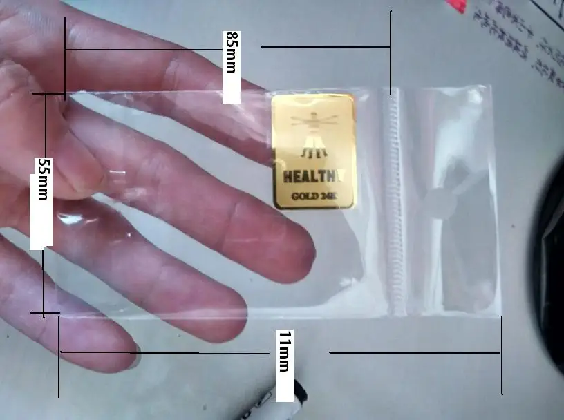تصنيع 24K-gold ملصقات الهاتف المحمول لمكافحة الإشعاع و shiping20pcs radisafe ملصقا كل 10 قطع الحرة/الكثير