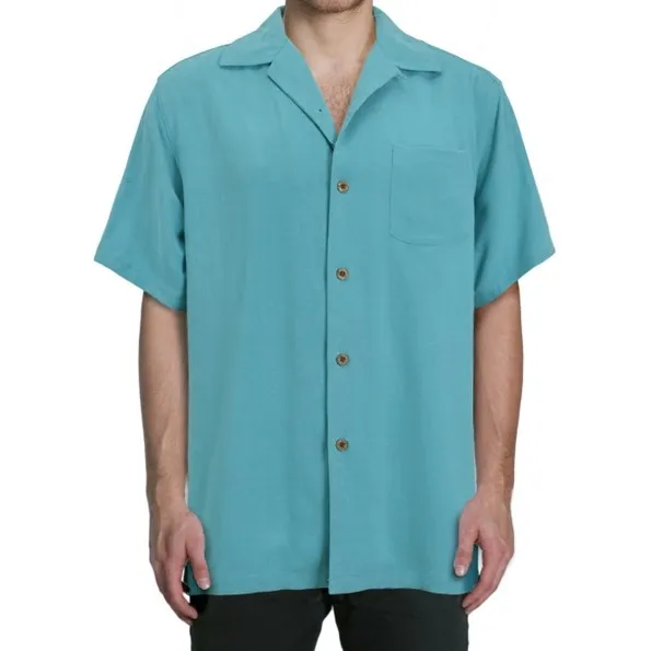 Четыре цвета, шелковые рубашки, мужские, одноцветные, короткий рукав, размера плюс, мужская рубашка, повседневная, с одним карманом, черный, синий, серый, зеленый, большая посадка 85-130 кг