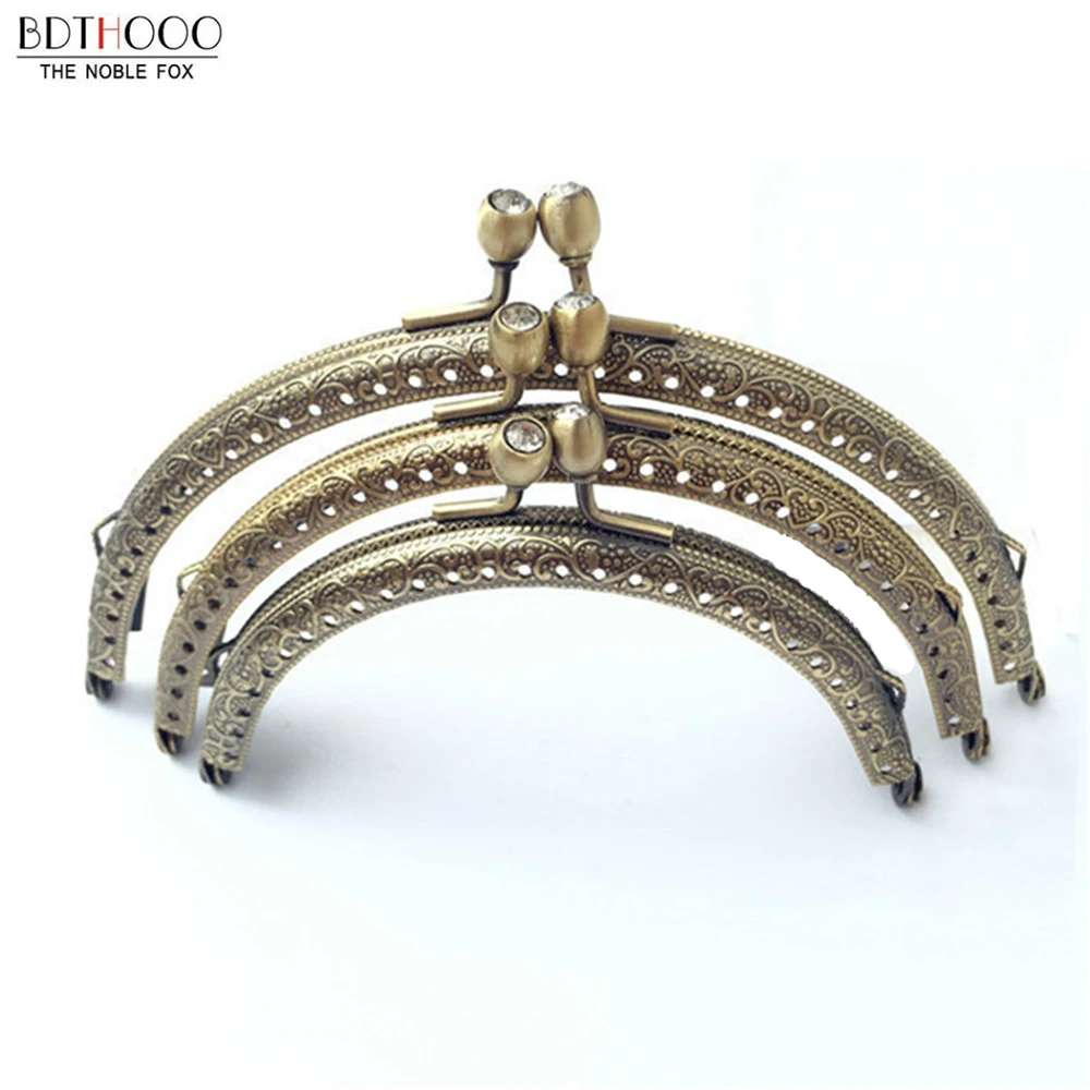 Metal Purse Frame Handle Kiss Clasp Lock for DIY Making Handbag Accessories 2
