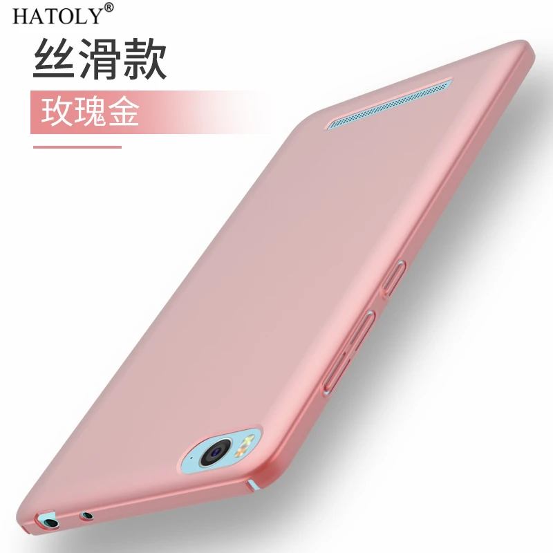 

For Xiaomi mi4c Case mi4c mi4i Ultra-thin Smooth Cover Hard PC Protective Back Case For xiaomi mi4c mi4i Free Shipping HATOLY