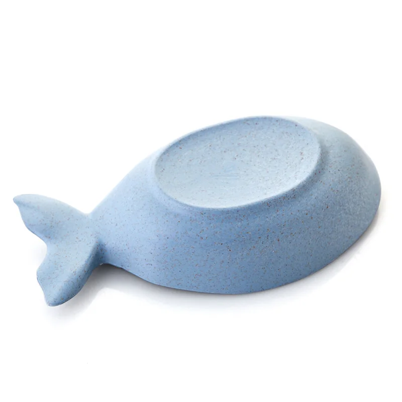 FHEAL Wheat Straw fish Shape Multifunctional Dish Vinegar Soy Sauce Snack Plate Environmental Spice Jar Kitchen Accessories (2)