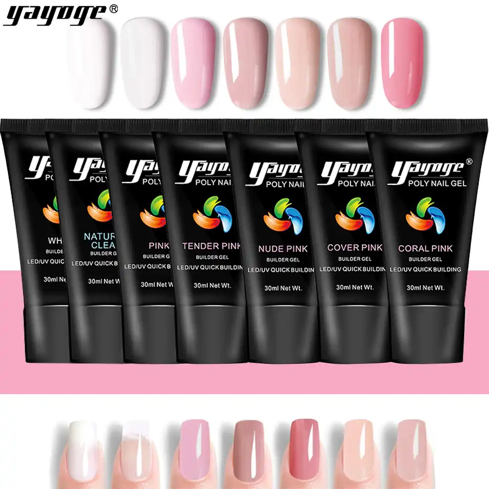 Pour Lampe Kit Art Yayoge Ongles Dur Design Polsih Polygel Led Faux mNv80wn