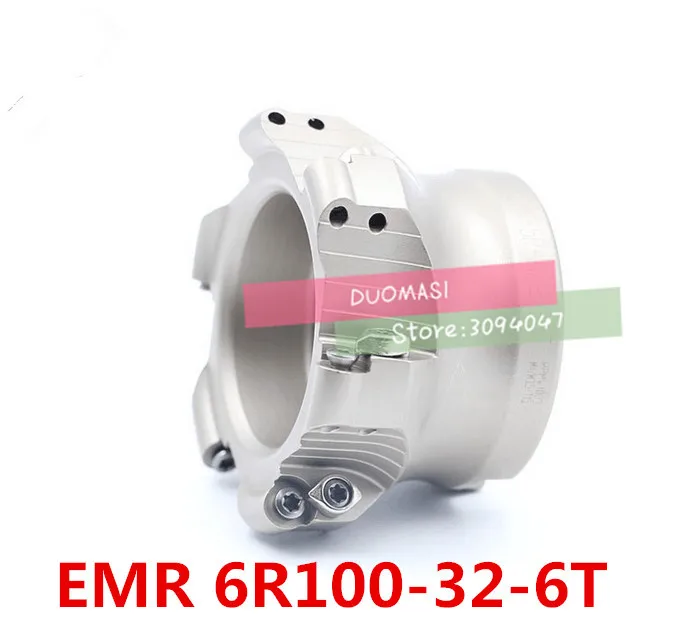 

EMRW 6R-100-32-6T Face End Milling Cutter Indexable Flat Roughing Cutting ,CNC Milling Cutter