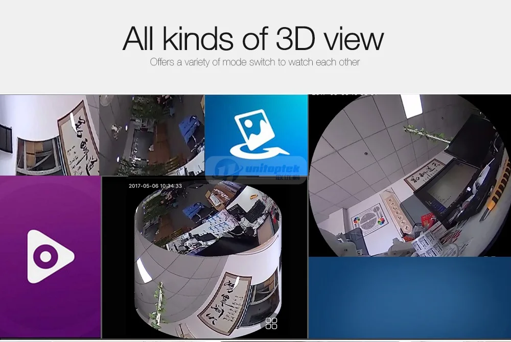 Видеоняня 360 градусов панорамная wifi камера HD 960P Беспроводная VR 3D панорама ip-камера P2P безопасность Wi-Fi камера приложение YOOSEE