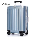 Letrend 24 29 Zoll Aluminiumrahmen Rollgepäck Spinner Trolley Solide grade Reisetasche Carry Auf Koffer Rad stamm-in Koffer aus Gepäck & Taschen bei
