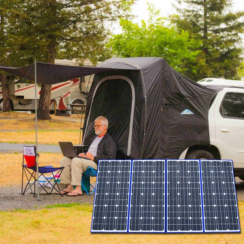  Flexible Solar Panel 320w Foldable Folding Solar Charger Portable Power Bank for Car Phone Camping 