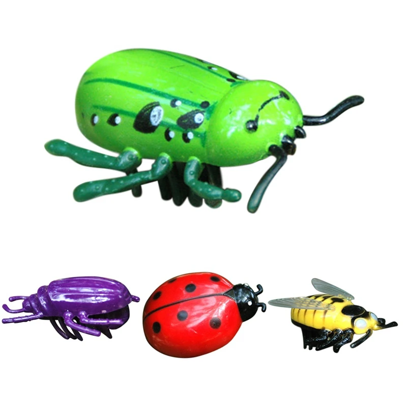 Electric Beetle Ladybug Simulation Animal Insect Toy Cat Toy Battery Powered Mini Toys