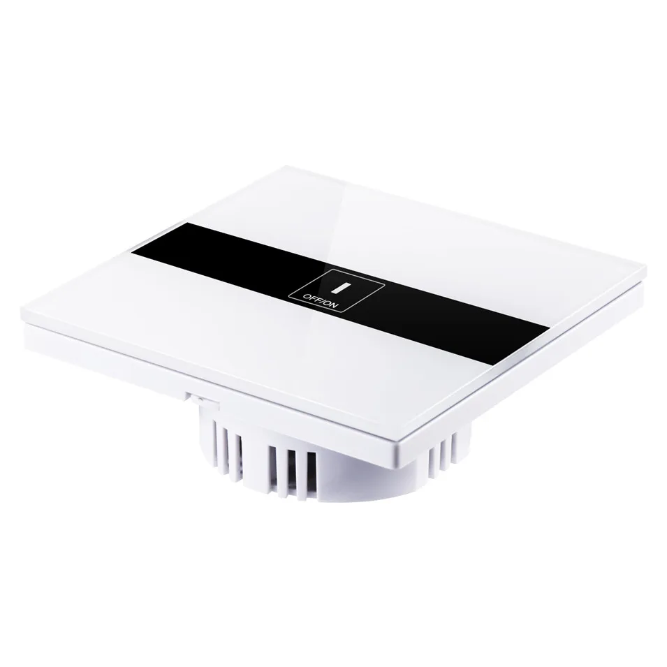 EU Standard eWelink app 2 Gang 1 way Wifi Control Switch via Android IOS,Wireless Control Light Touch Wall Switch for Smart Home