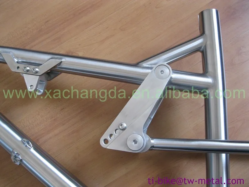 Sale Titanium Pinion Gearbox Suspension Bicycle Frame Titanium e-bike Frame Custom Titan Full Suspension Frame 11