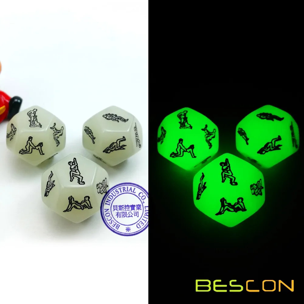 Buy Glowing 12 Sides Love Dice Lover Sex Position