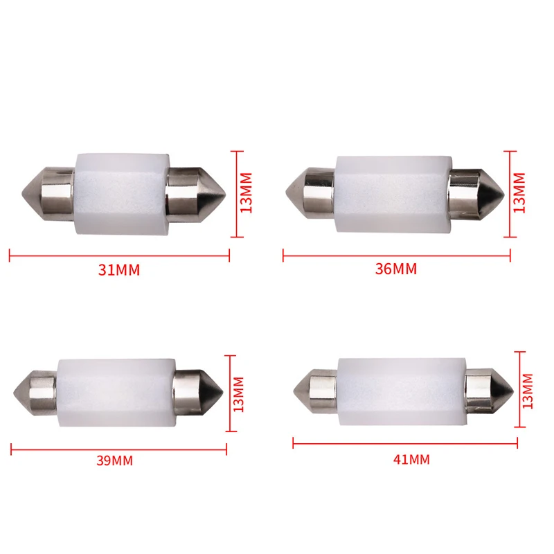 C5W led C10W лампочка, светильник для салона автомобиля, гирлянда 31 мм 36 мм 39 мм 41 мм SMD 3030 COB, Настольная купольная лампа 12 В 24 в 6000 К, белая, для стайлинга автомобилей