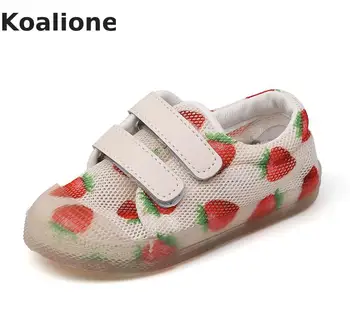 

Kids Shoes Casual Baby Girls Toddler Shoes Boys Sport Sneaker Breathable Mesh Jelly Children's Shoes Strawberry/leopard Autumn