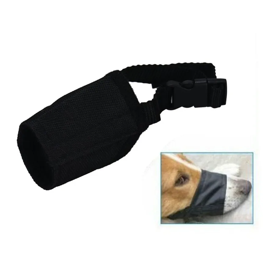 

PU Leather Pet Dog Muzzle Adjustable Breathable Mask Anti Bark Bite Chew Safety for Small Large Dogs Mouth Soft Muzzles Training